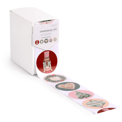 Rol Christmas Joy stickers in een dispenser