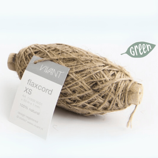 Vlaskoord naturel (50m/Ă1mm) - Cupcakedozen.nl