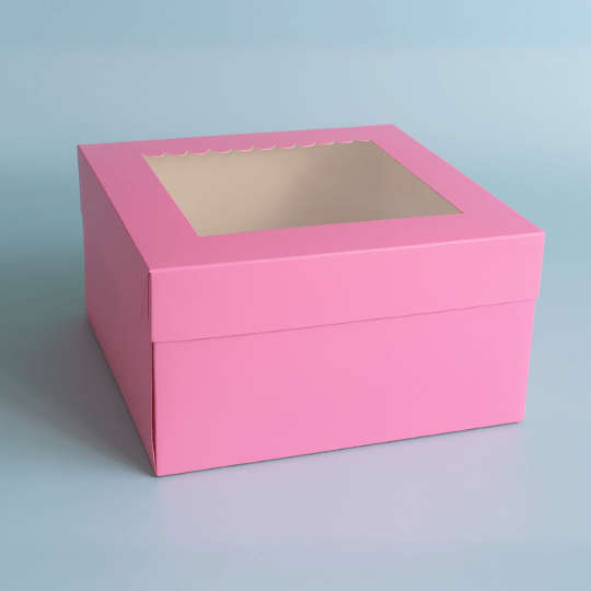 pink cake boxes