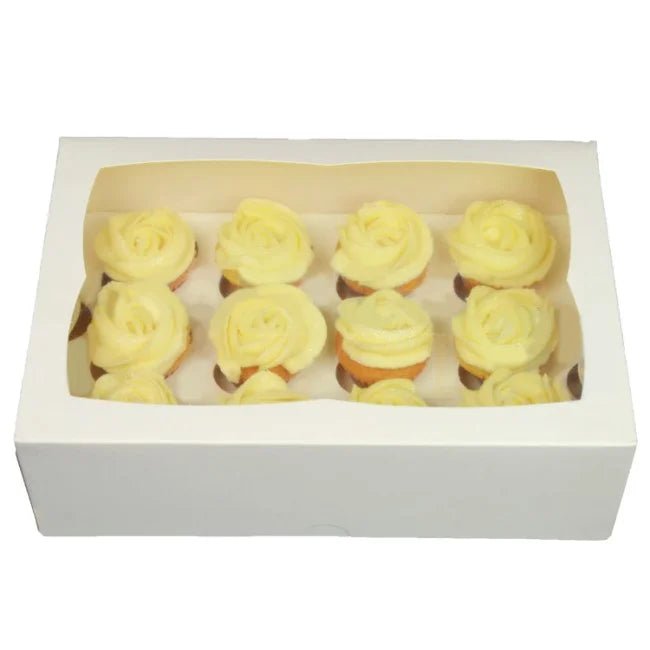 Witte doos voor 12 minicupcakes (25 st.) - Cupcakedozen.nl