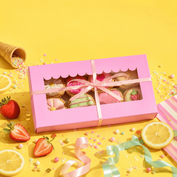 Roze sweet box van 23 x 12,5 x 5 cm