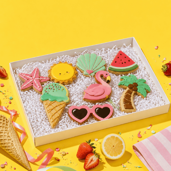 Witte XL doos voor koekjes (10 st) - Cupcakedozen.nl