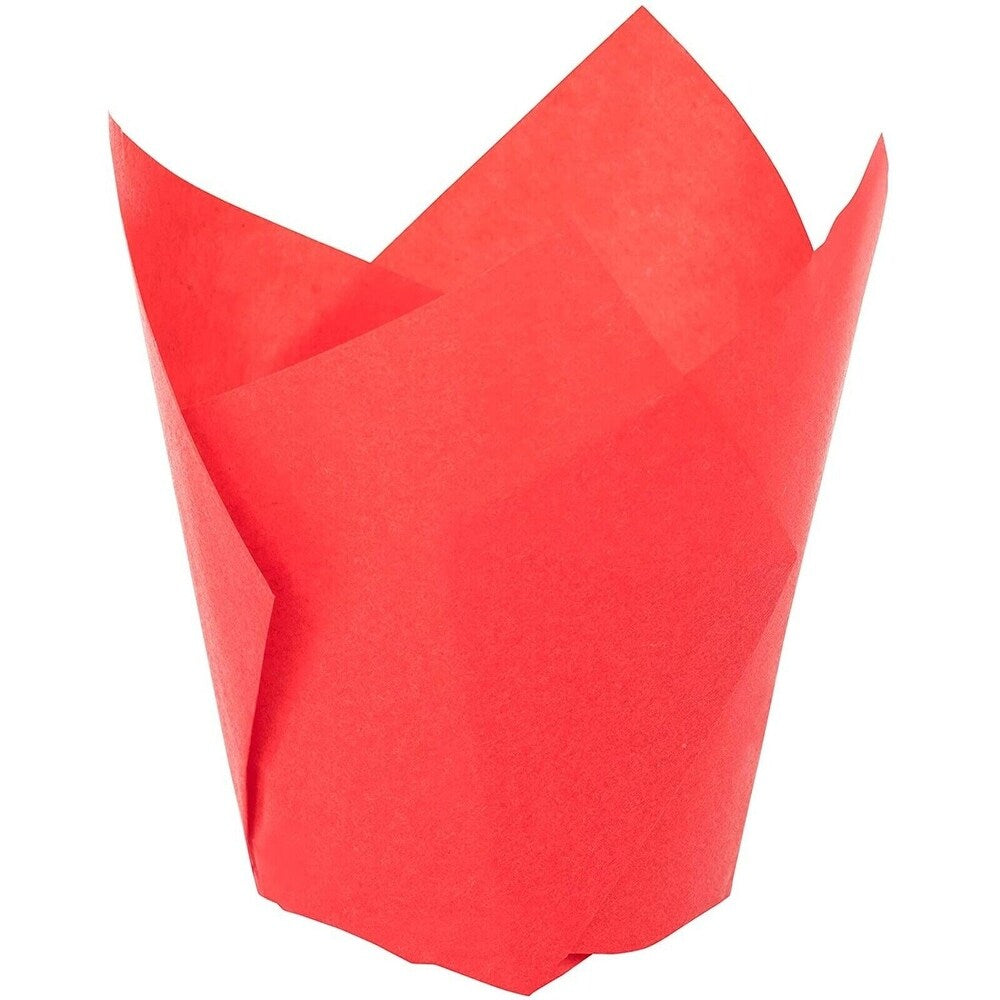 Tulpenförmige Backförmchen - rot (200 St.)