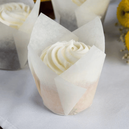 Tulp MINI baking cups - wit (200 st.)