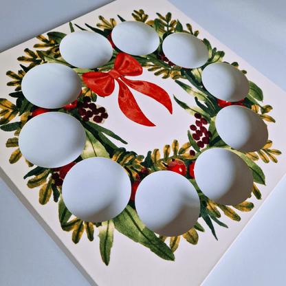 inlegger kerstkrans voor cupcakes