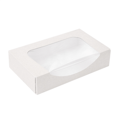 Witte doos voor 2 donuts (50 st.) - Cupcakedozen.nl