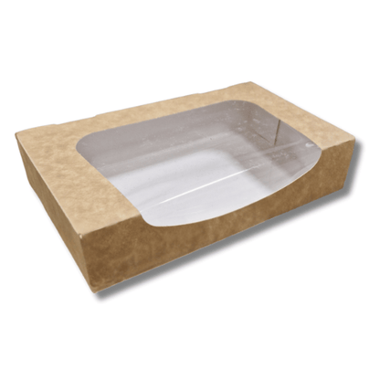Biologisch kraft doosje voor 2 donuts of brownies (400 st.) - Cupcakedozen.nl