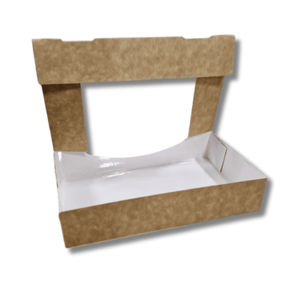Biologisch kraft doosje voor 2 donuts of brownies (400 st.) - Cupcakedozen.nl