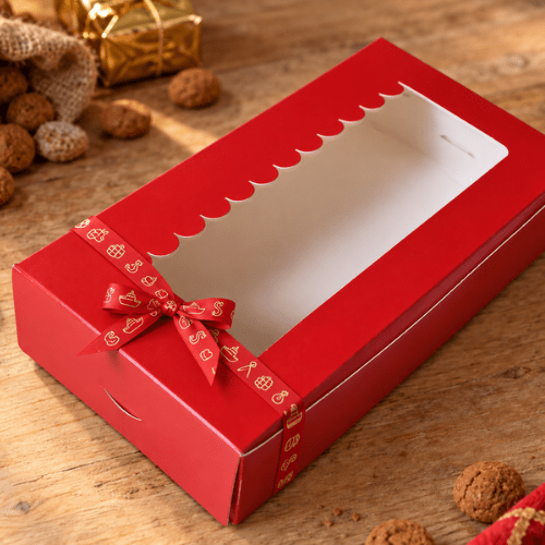 sinterklaas verpakking voor koekjes met lint