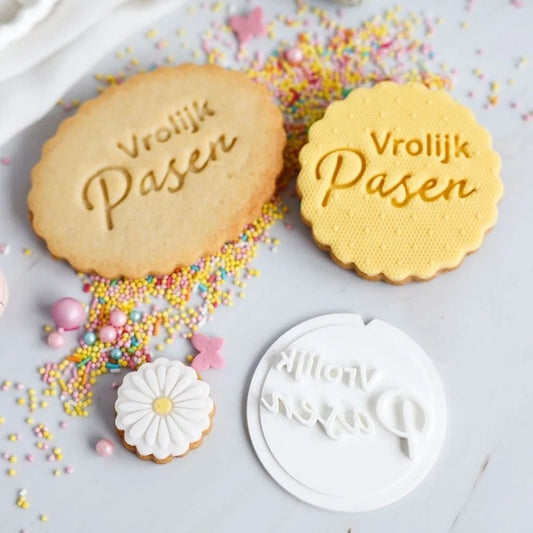 Koekstempel - Vrolijk Pasen - Cupcakedozen.nl