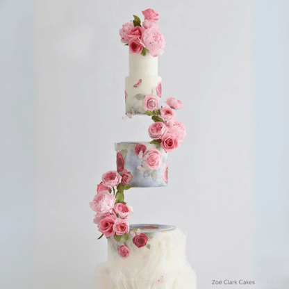 Zijsteun voor zwevende taartlaag - Cupcakedozen.nl