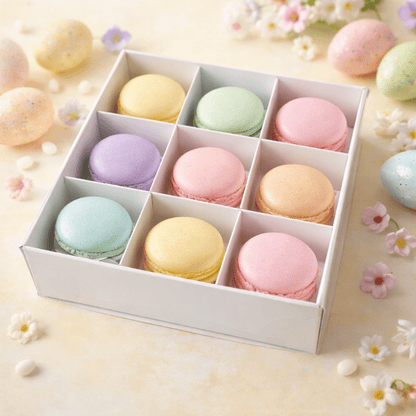 Wit doosje voor 9 macarons (10 st) - Cupcakedozen.nl
