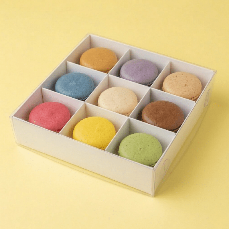9 macaron boxes