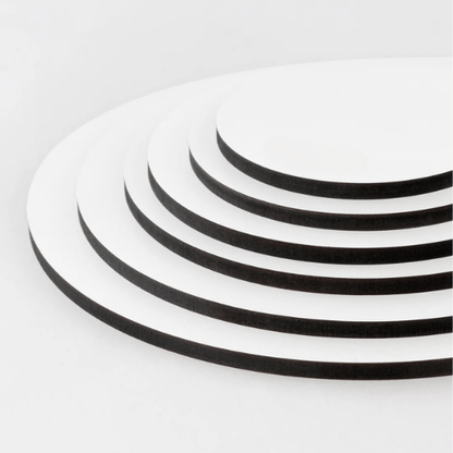 MDF cakeboards - Ø60cm - 9mm dik - Cupcakedozen.nl
