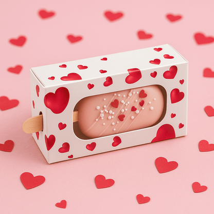 Doosje voor cakesicle - hartjes (10 st.) - Cupcakedozen.nl