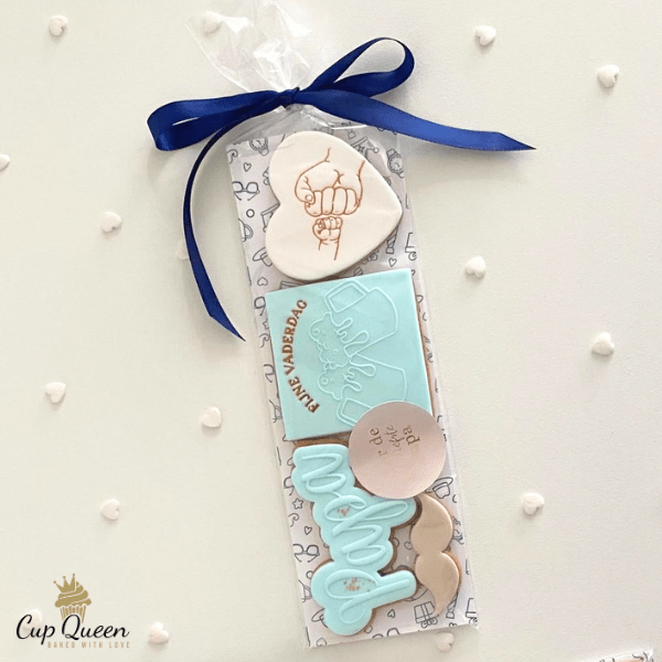Koekkaart Vaderdag - 7x21cm (25 st) - Cupcakedozen.nl