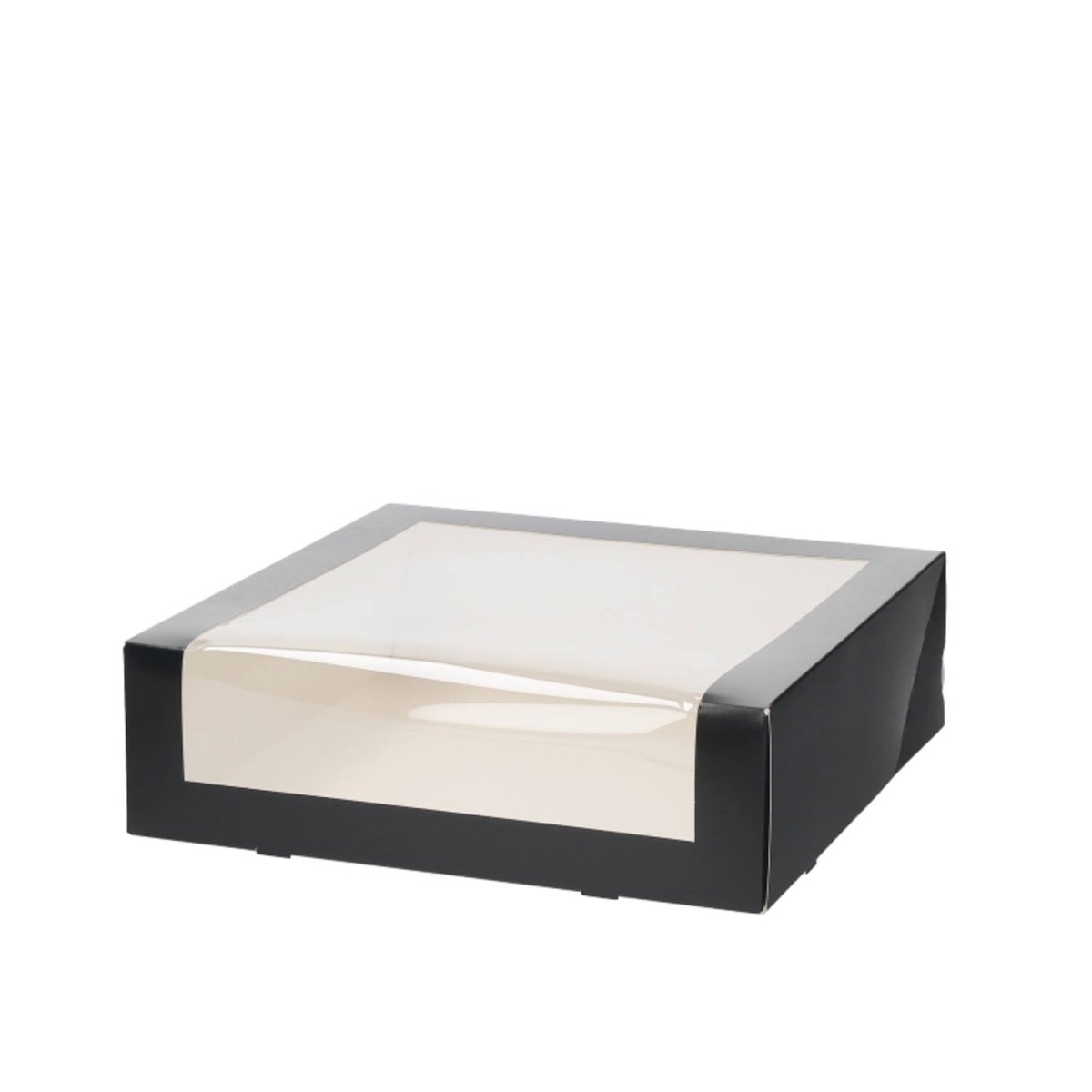 Zwarte gebaksdoos - 30x30x9 (10 st) - Cupcakedozen.nl