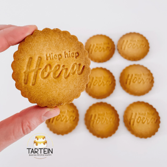 Koekstempel - Hiep Hiep Hoera - Cupcakedozen.nl