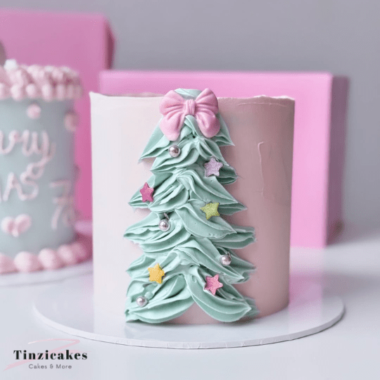kerst taart maken