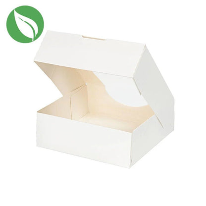 Biologisch wit doosje voor 1 donut (250 st.) - Cupcakedozen.nl