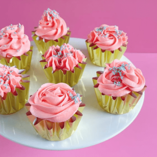 Geribbelde cupcake cups - Goud (96 stuks) - Cupcakedozen.nl