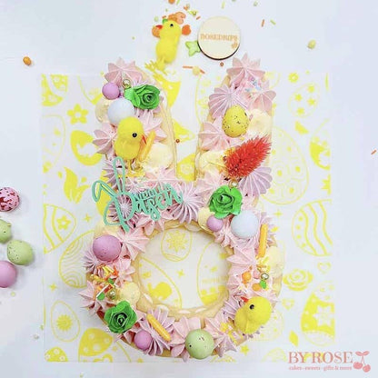Vetvrij papier - Pasen geel (100 st) - Cupcakedozen.nl