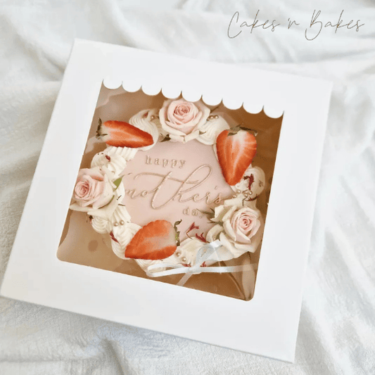 Witte bento doos - luifel (25 st) - Cupcakedozen.nl