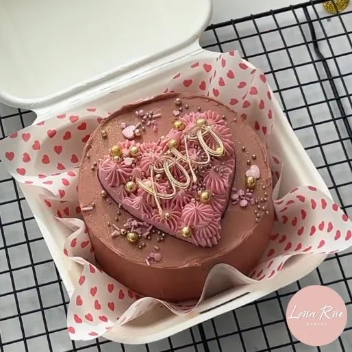 Vetvrij papier - rode hartjes (100 st) - Cupcakedozen.nl