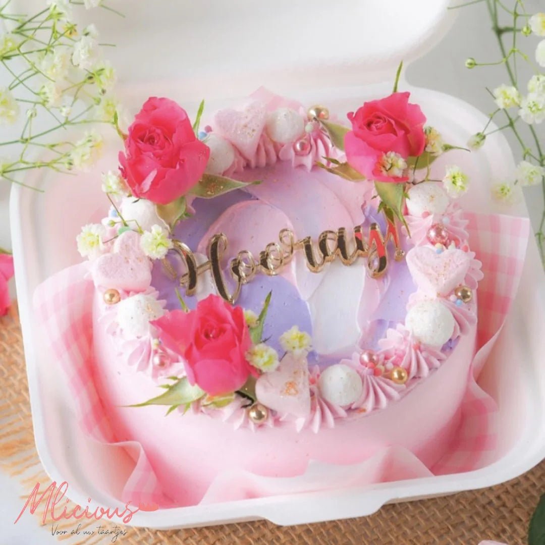 Vetvrij papier - roze ruiten (100 st) - Cupcakedozen.nl