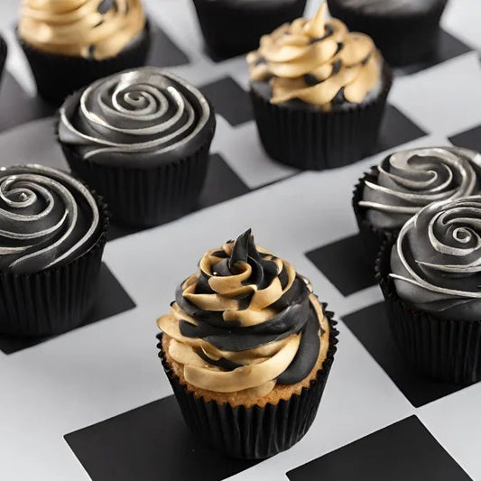 Zwarte baking cups (360 st.) - Cupcakedozen.nl