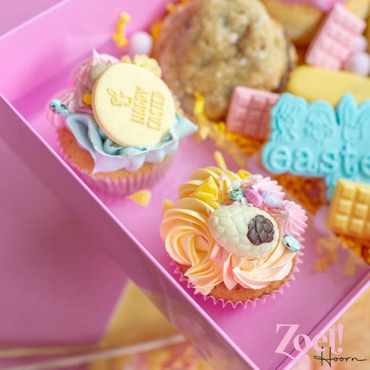 Inlegger voor 2 cupcakes van gerecycled plastic (25 st) - Cupcakedozen.nl