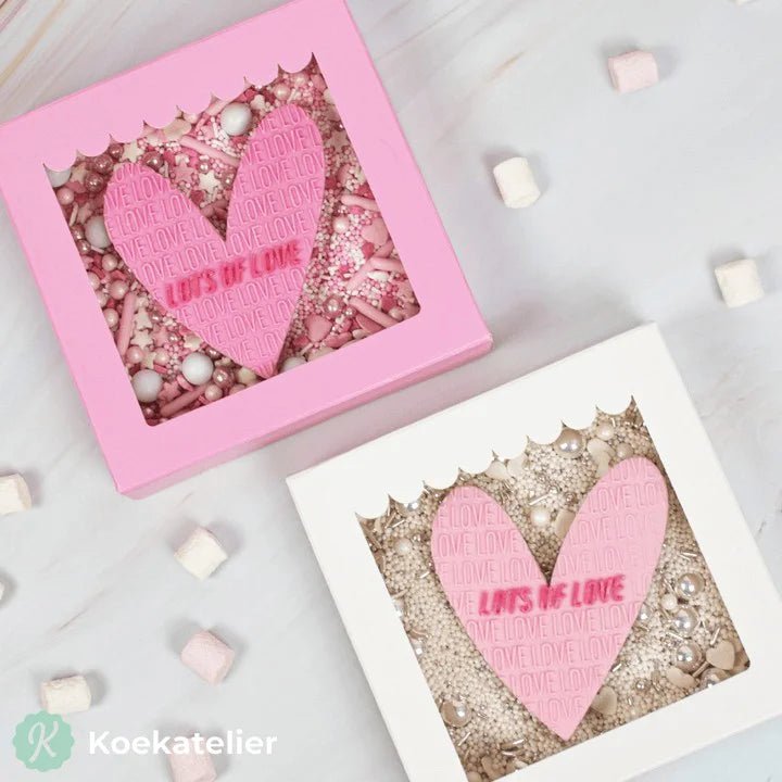 Wit koekdoosje - luifel (10 st) - Cupcakedozen.nl