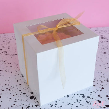 Hoge taartdoos 23x23x23 - luifel (10 st) - Cupcakedozen.nl