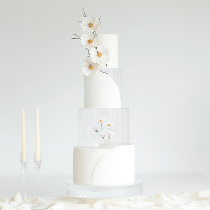 Vulbare transparante taartlaag - Cupcakedozen.nl