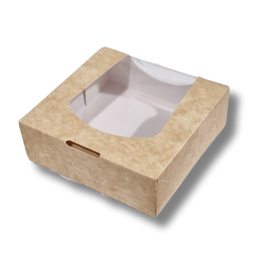 Biologisch kraft doosje voor 1 donut (250 st.) - Cupcakedozen.nl