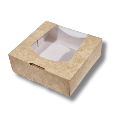 Biologisch kraft doosje voor 1 donut (250 st.) - Cupcakedozen.nl