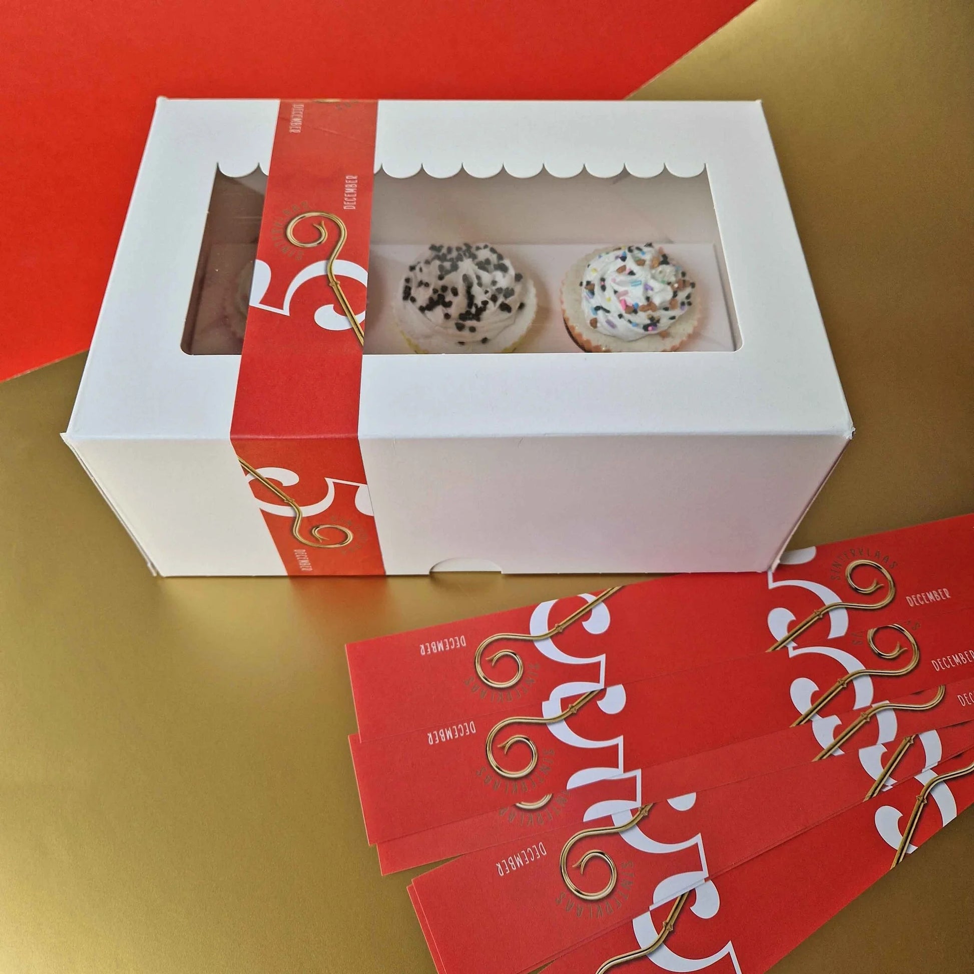 Wikkel sticker - Sinterklaas (25 st) - Cupcakedozen.nl