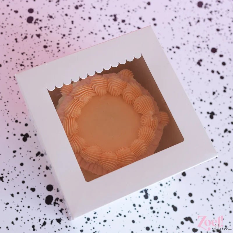Hoge taartdoos 23x23x23 - luifel (10 st) - Cupcakedozen.nl