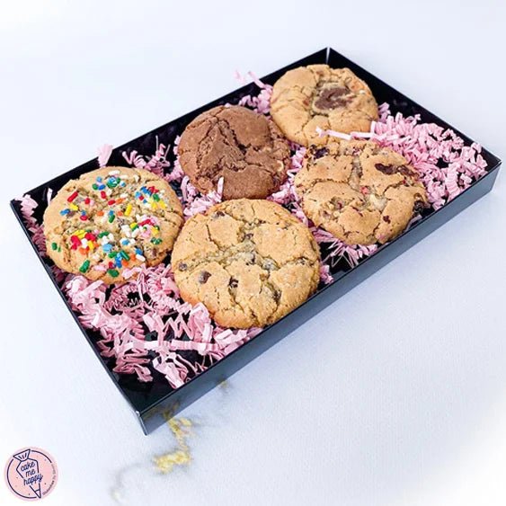 Zwarte (brievenbus)doos voor koekjes (25 st.) - Cupcakedozen.nl