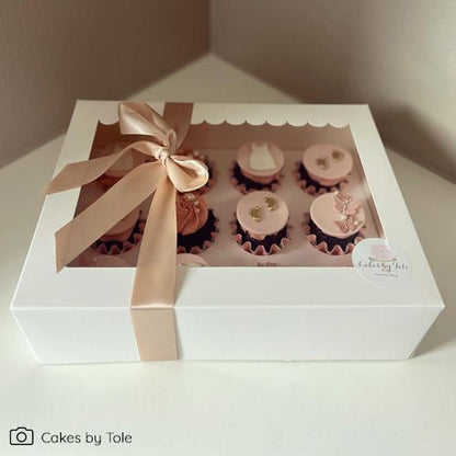 Doos voor 12 cupcakes - luifel (10 st) - Cupcakedozen.nl