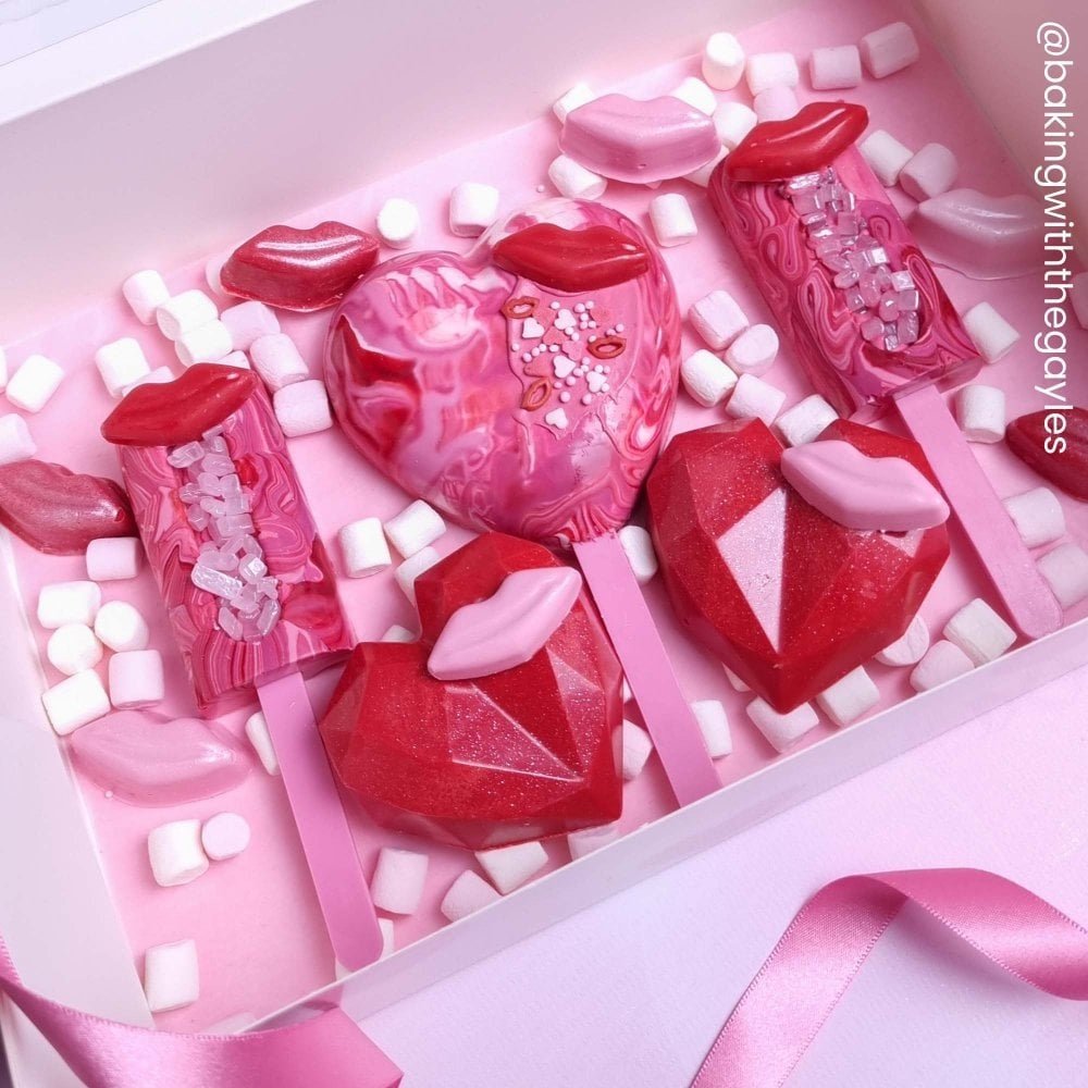 Roze cakesicle stokjes (12 st) - Cupcakedozen.nl