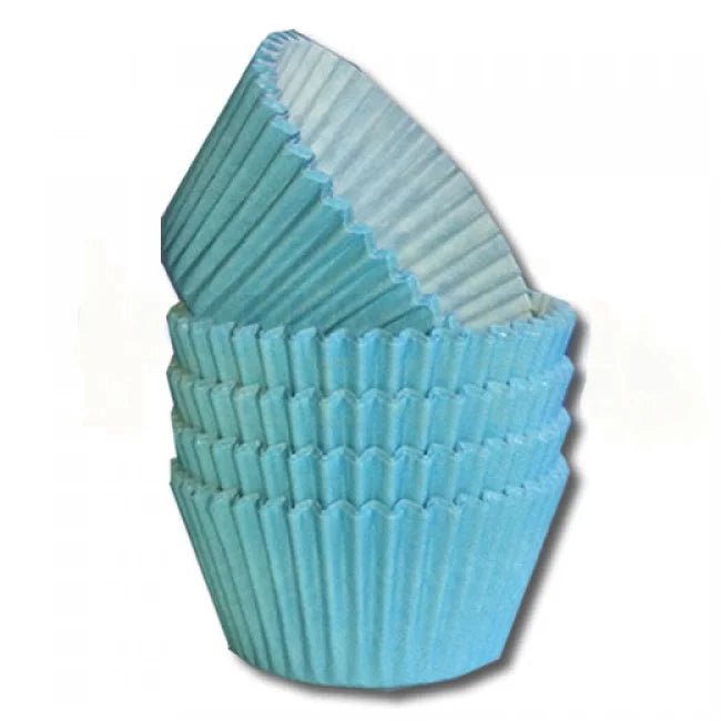 Lichtblauwe baking cups (360 st.) - Cupcakedozen.nl