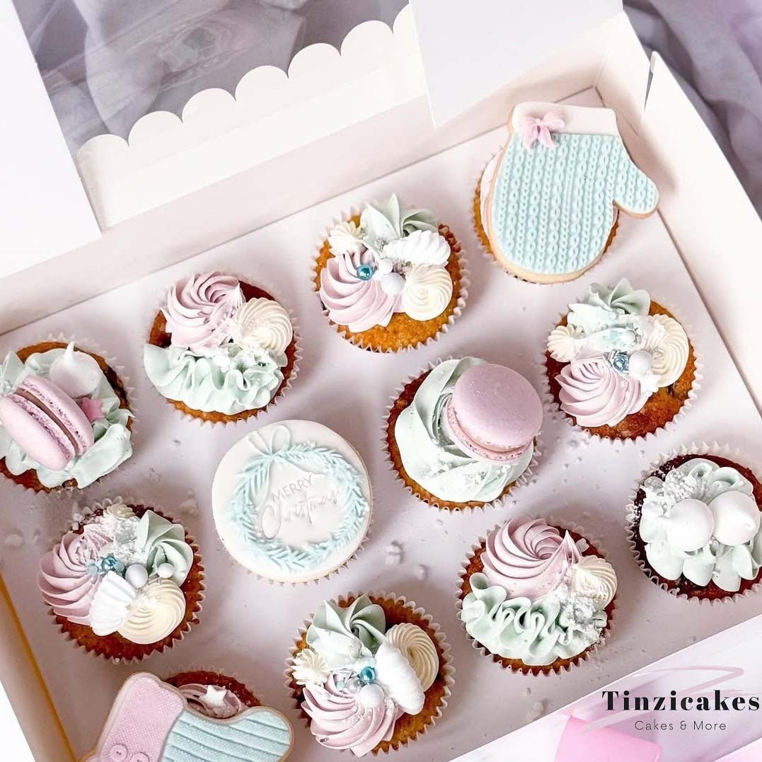 Doos voor 12 cupcakes - luifel (10 st) - Cupcakedozen.nl