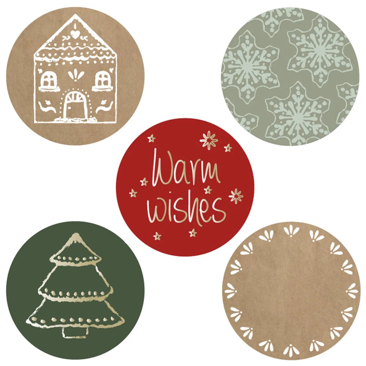 Etiket - Kerst (500 st) - Cupcakedozen.nl