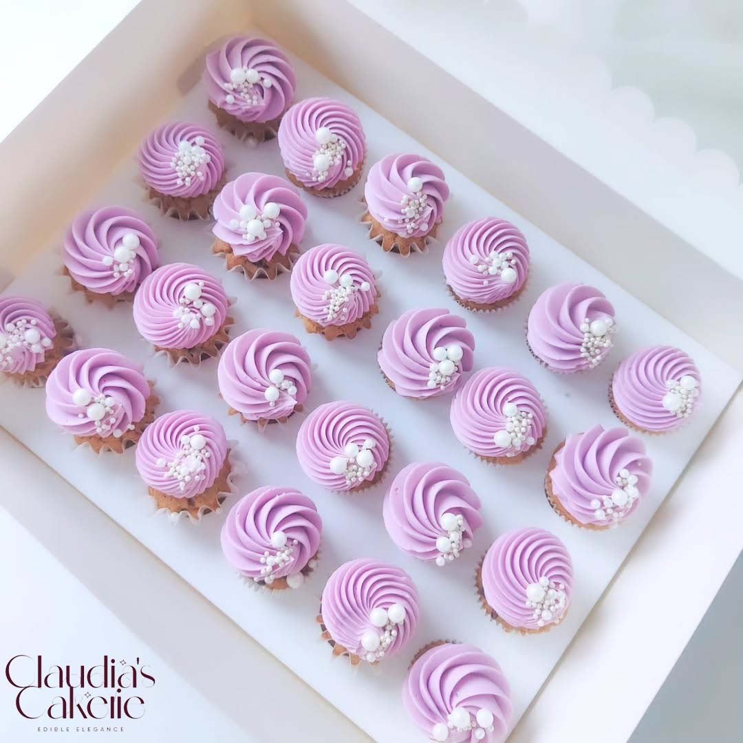 Doos voor 24 minicupcakes - luifel (10 st) - Cupcakedozen.nl