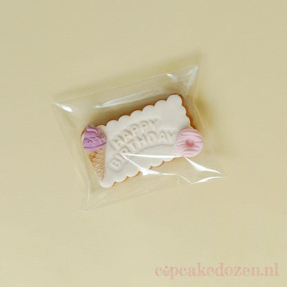 Koekzakjes - 8x10cm (100 st) - Cupcakedozen.nl