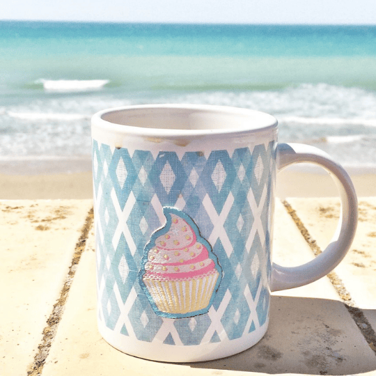 Cupcake sticker - patch - Cupcakedozen.nl