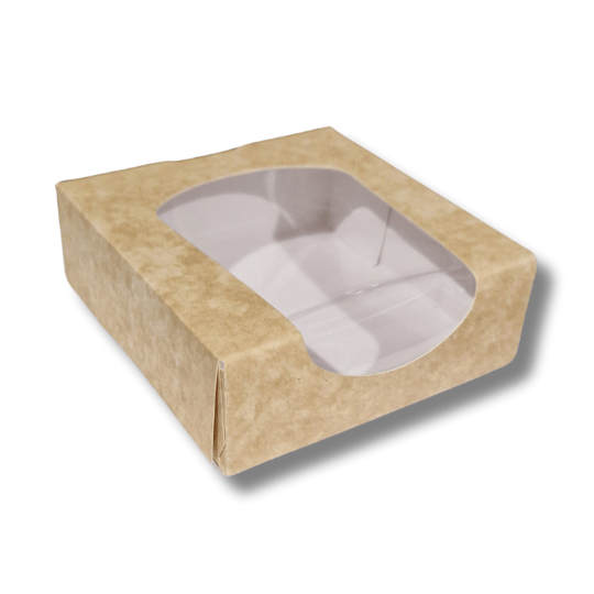 Biologisch kraft doosje voor 1 donut (250 st.) - Cupcakedozen.nl