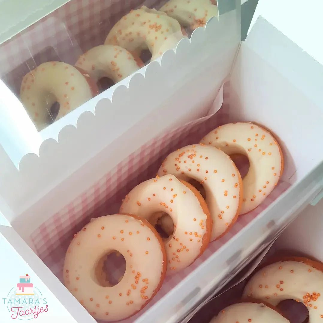 Vetvrij papier - roze ruiten (100 st) - Cupcakedozen.nl