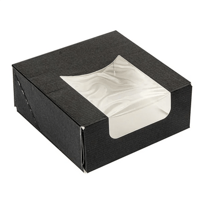 Zwarte doos voor 1 donut (50 st.) - Cupcakedozen.nl